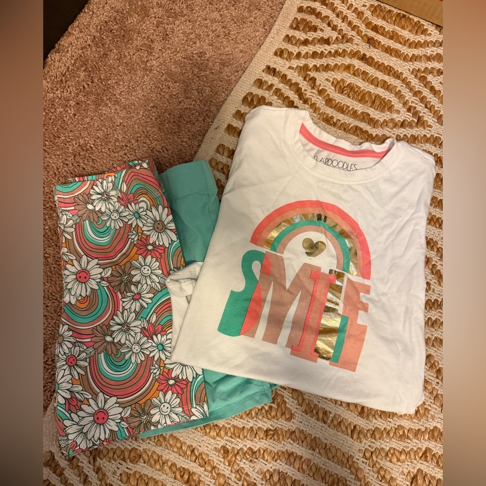 Flapdoodles Rainbow Set - White and Teal